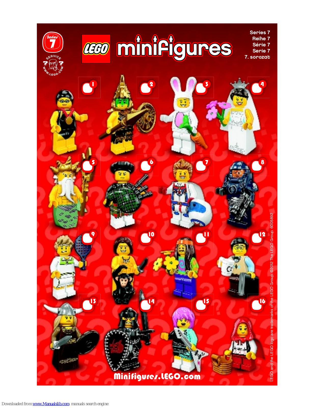 LEGO Minifigures Series 7 Building Instructions