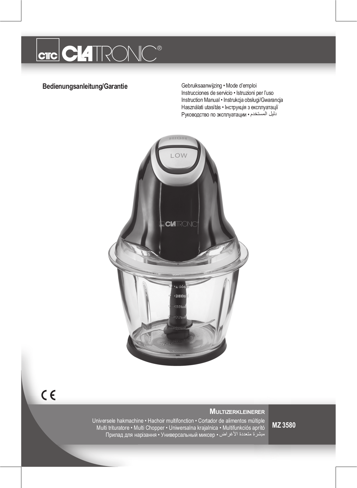 CLATRONIC MZ 3580 User Manual