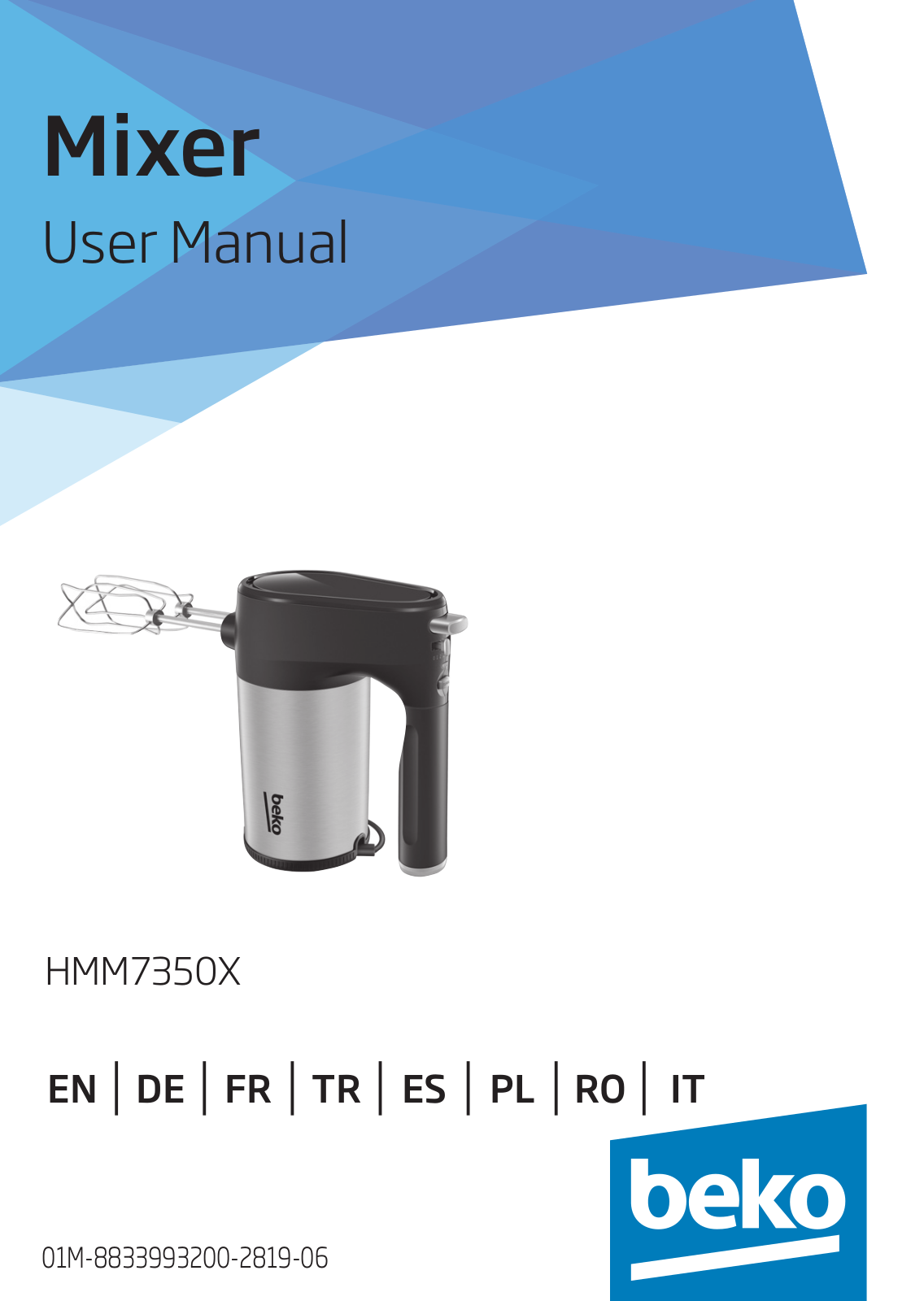 Beko HMM7350X User manual