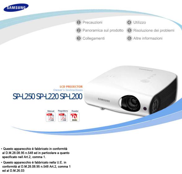 Samsung SP-L250, SP-L220 User Manual