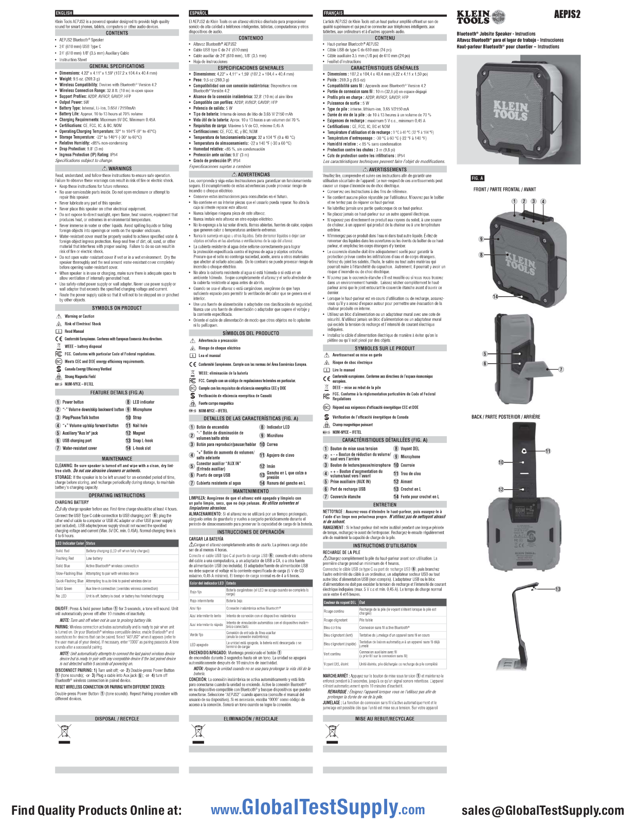 Klein Tools AEPJS2 User manual - ManualMachine.com