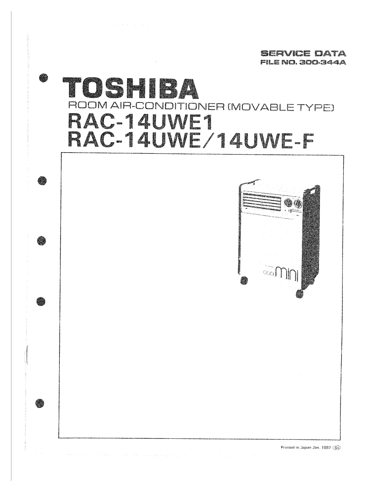 Toshiba RAC-14UWE-F SERVICE MANUAL