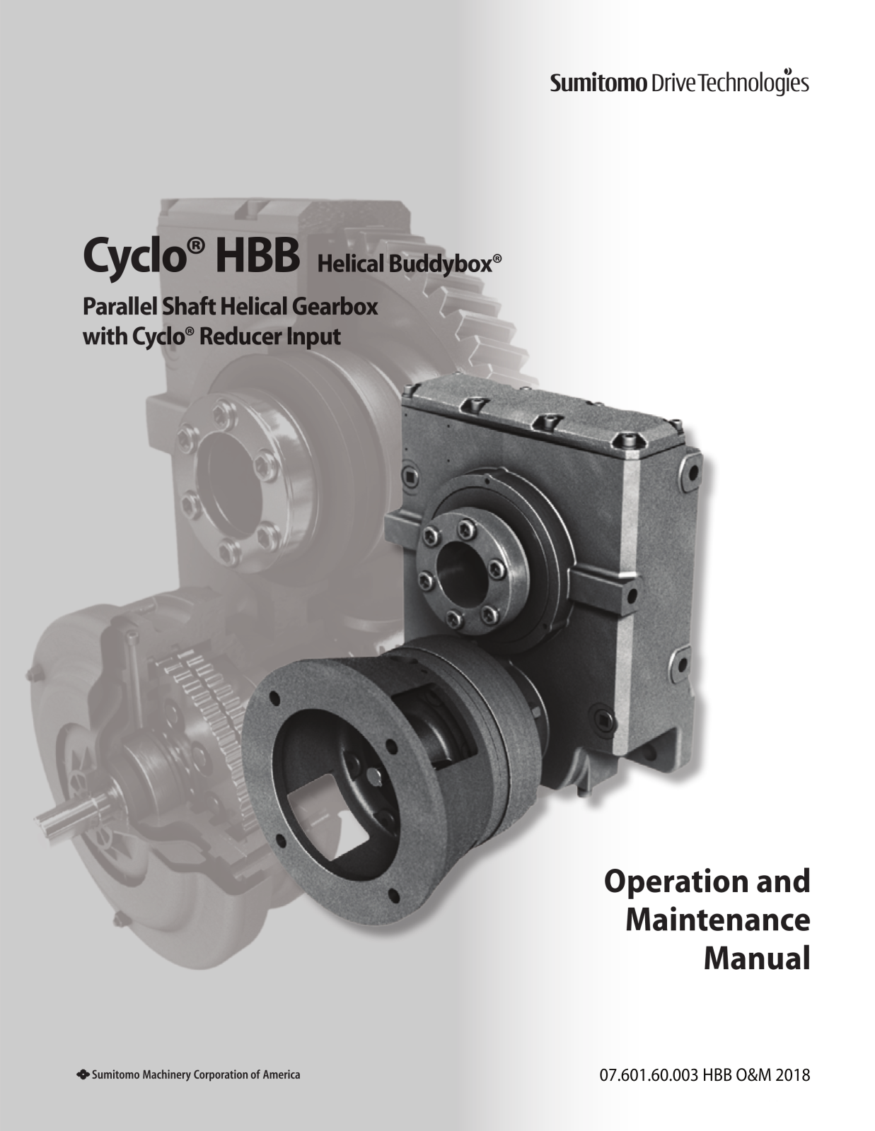 Sumitomo Cyclo Helical Buddybox, Cyclo HBB Operation & Maintenance Manual