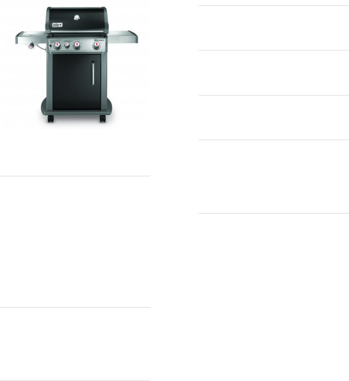 Weber E-330 LP Specifications