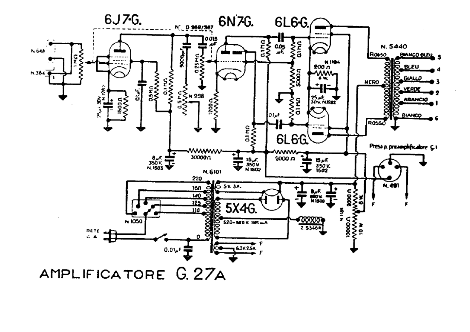 Geloso G27A Schematic