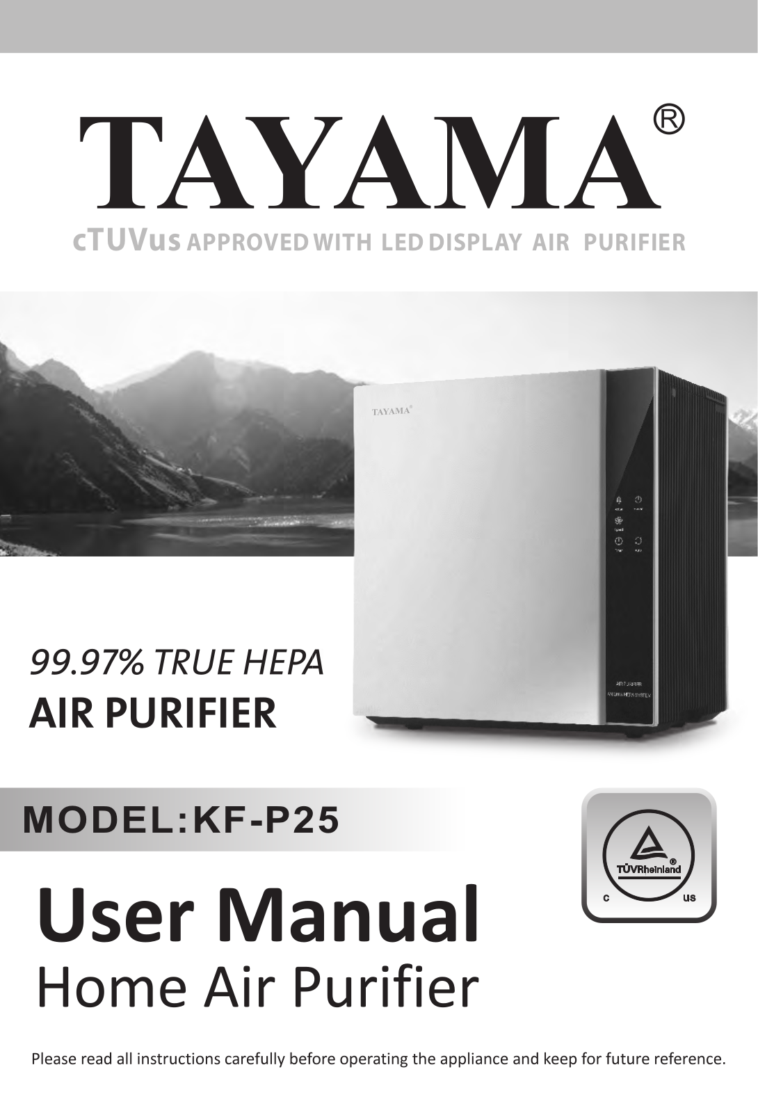 Tayama KF-P25 User Manual