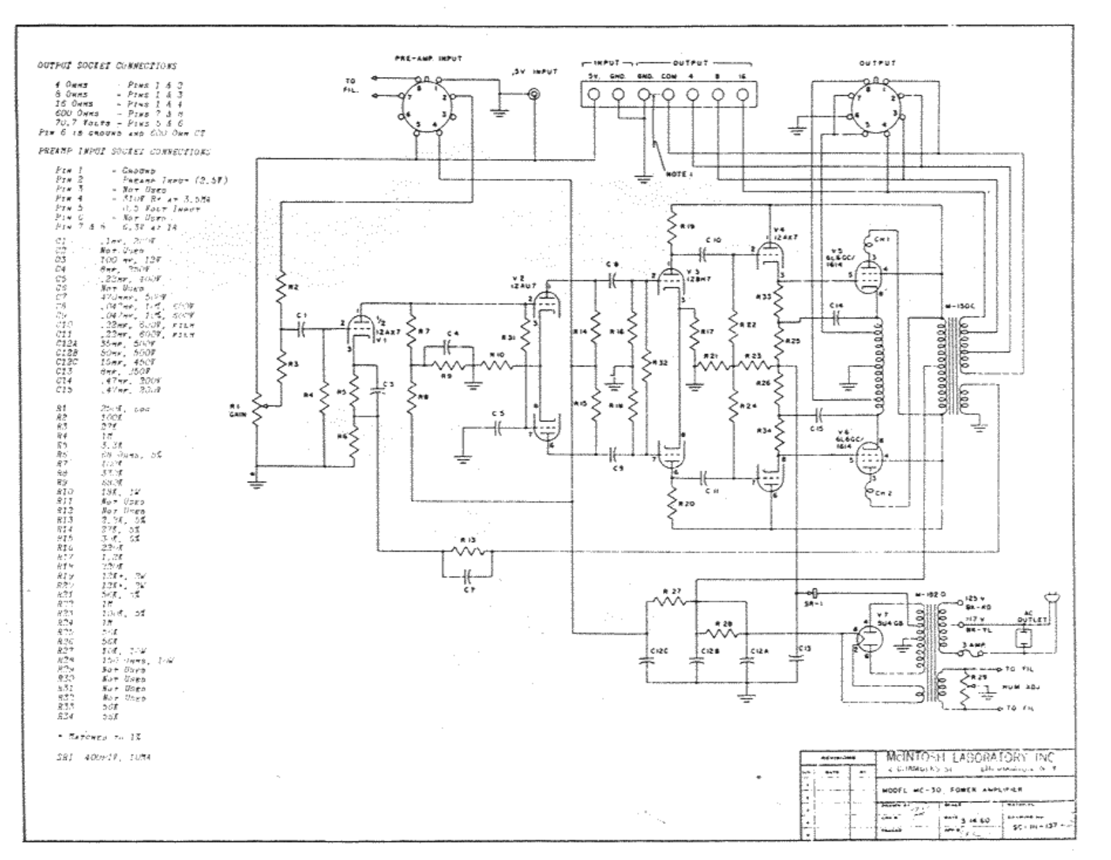 Mcintosh mc30 schematic