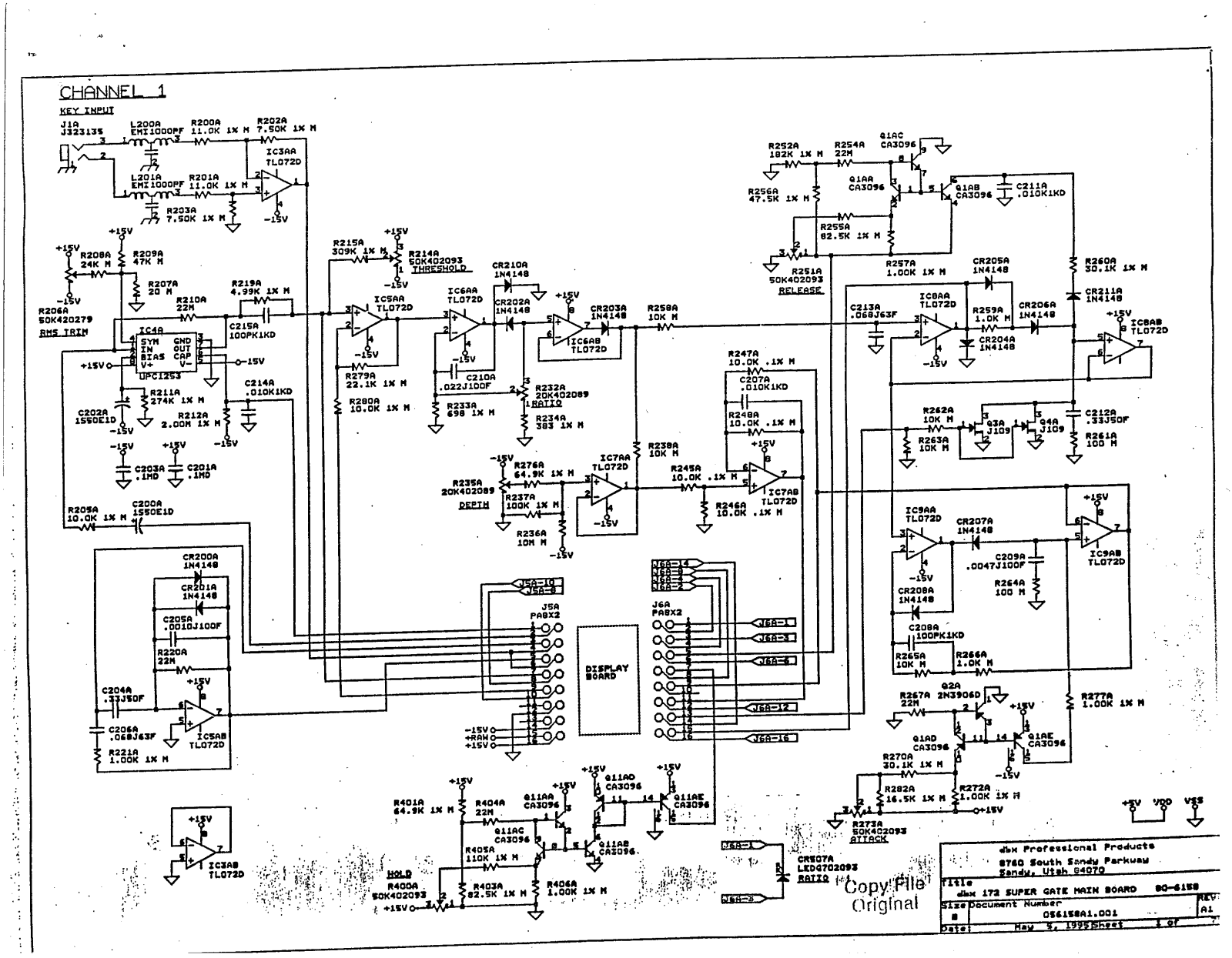 DBX 172 Schematic