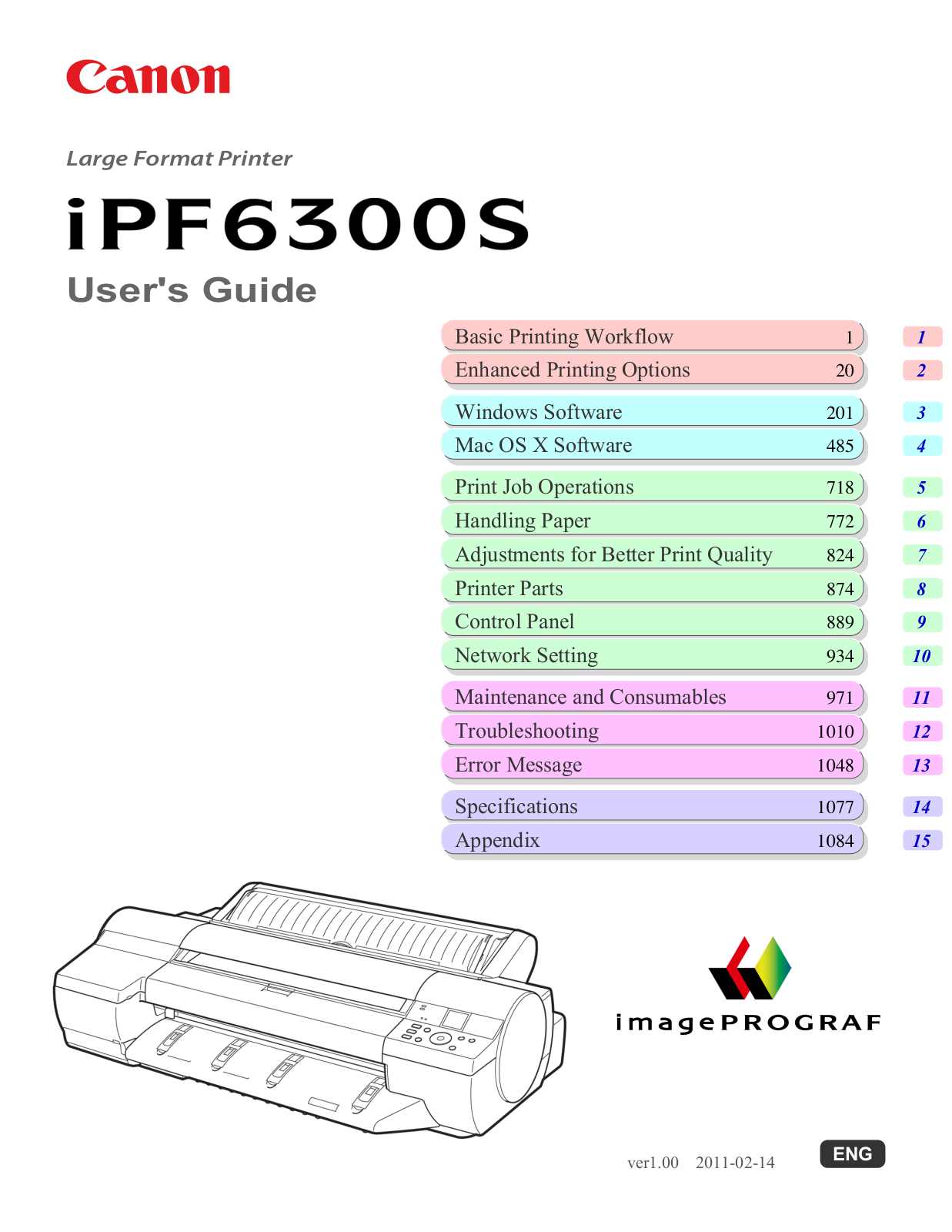 Canon iPF6300S Owner's Manual