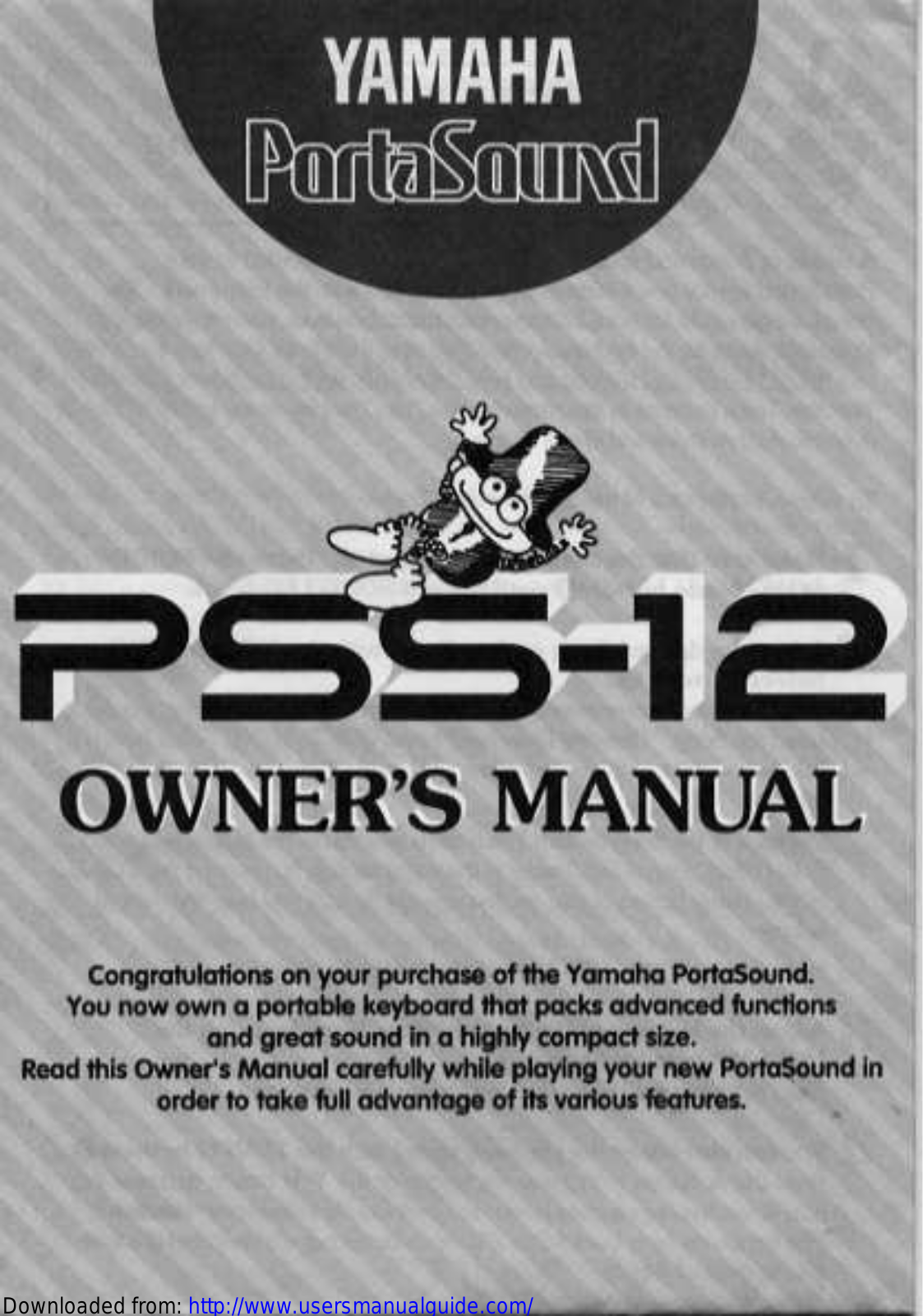 Yamaha Audio PSS-12 User Manual