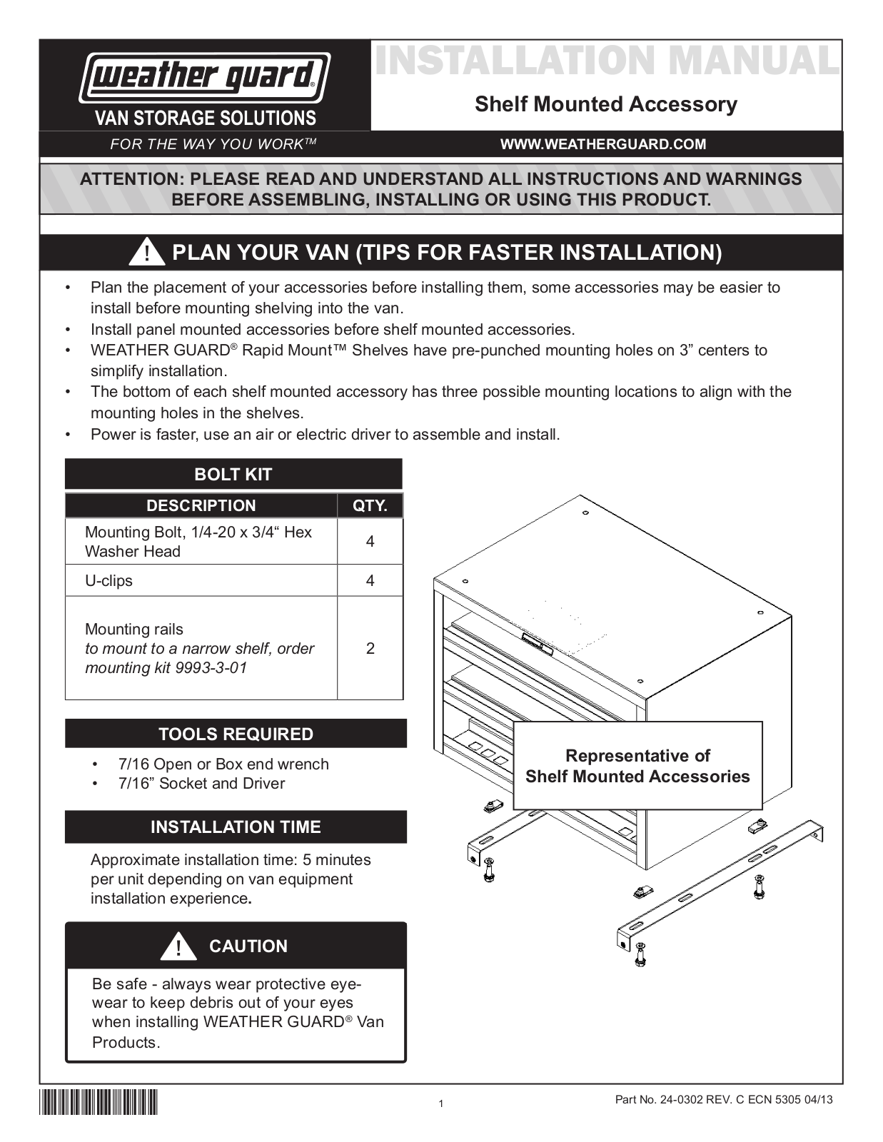 WEATHER GUARD 9950-7-02 User Manual