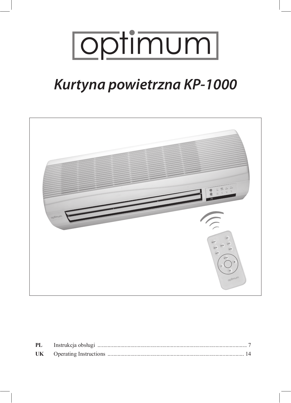 OPTIMUM KP-1000 User guide - ManualMachine.com
