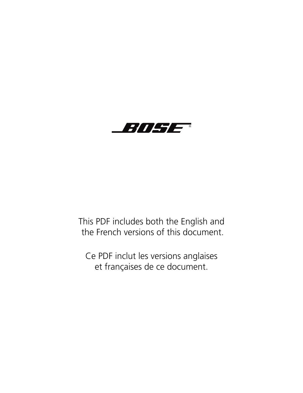 BOSE Virtually Invisible 791 Owner's Guide