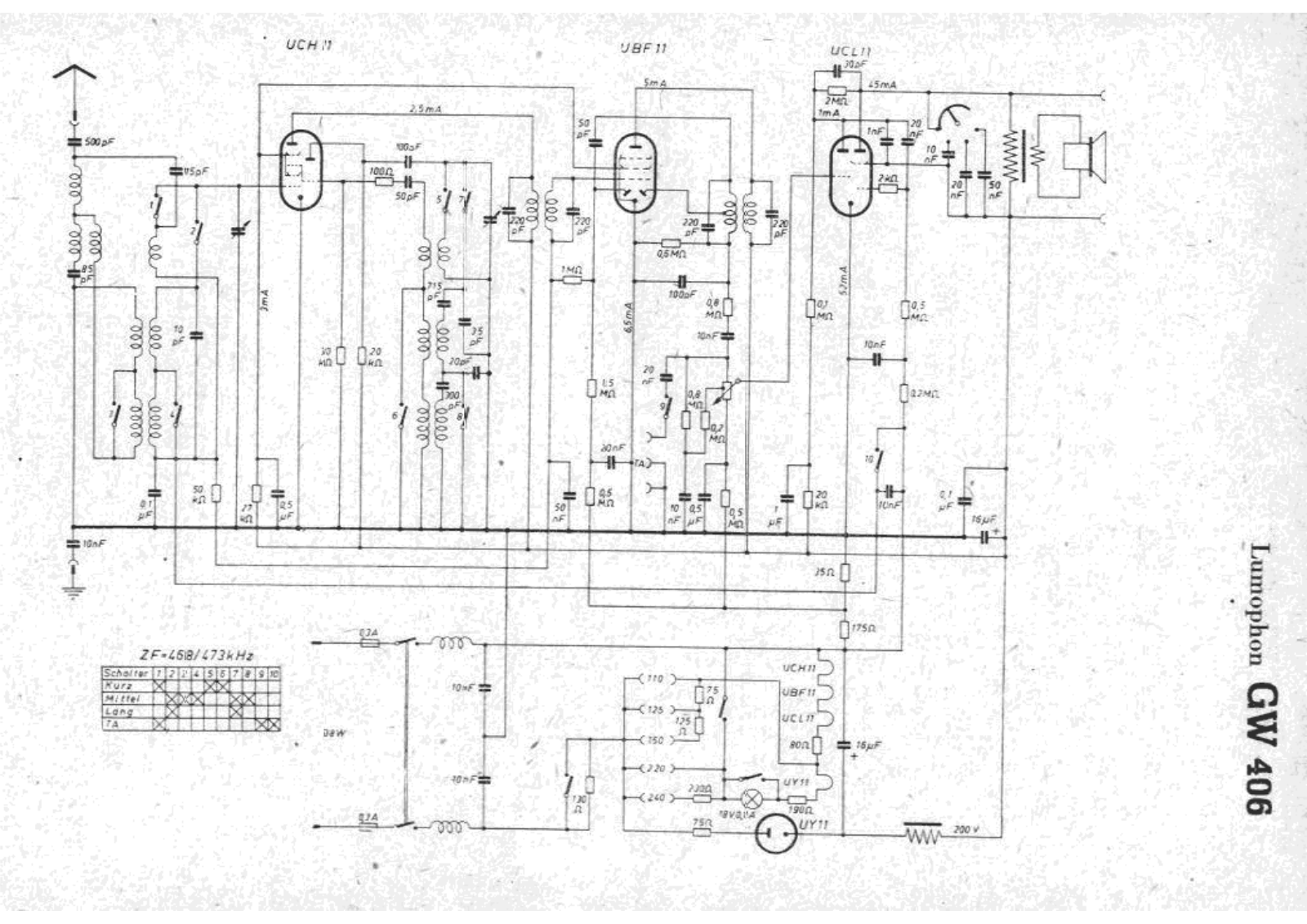 Lumophon gw406 schematic - ManualMachine.com