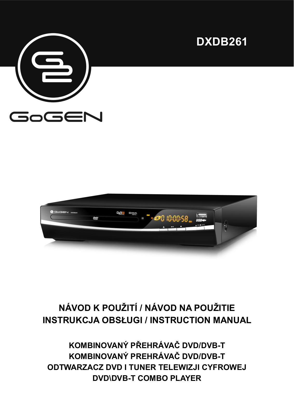 GoGEN DXDB261 User Manual