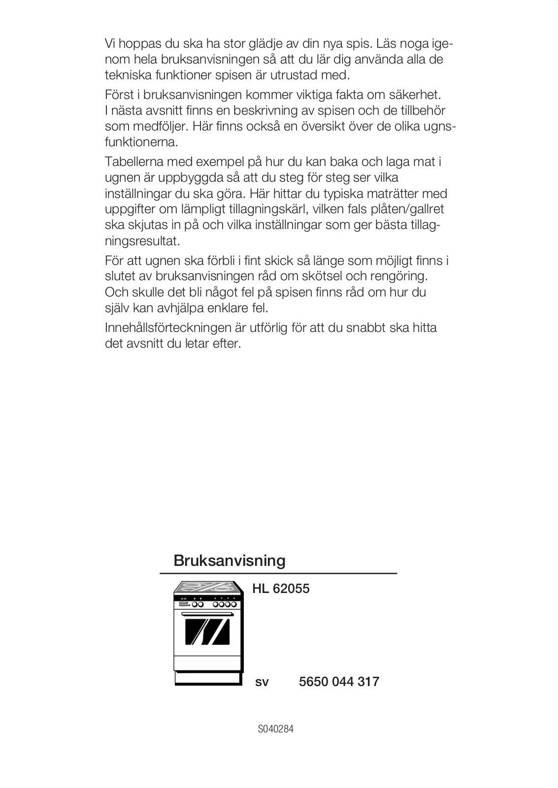 Siemens HL62055 User Manual