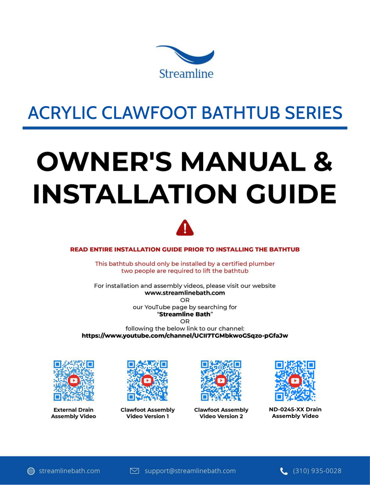 Streamline Bath SLBH2952 Installation & Assembly - ManualMachine.com