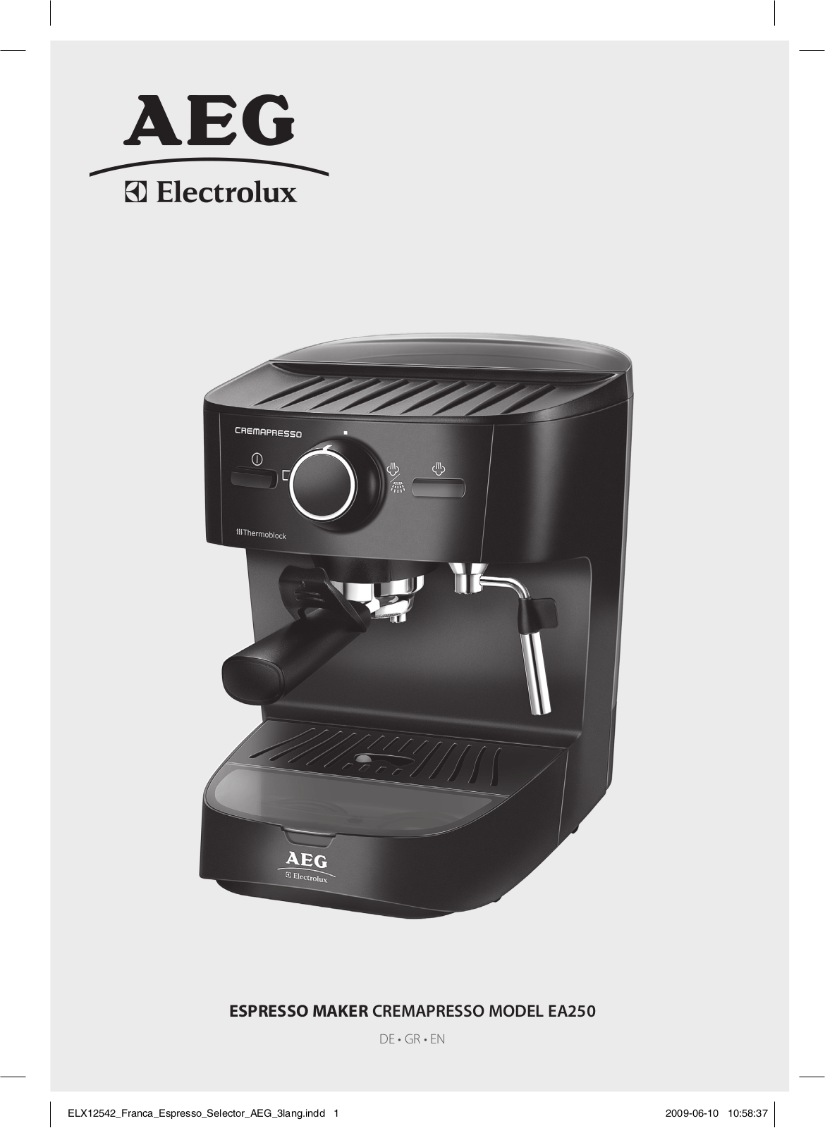 AEG EA250 User Manual - ManualMachine.com