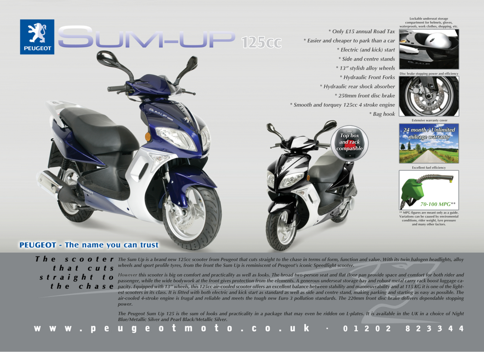 Peugeot SUM UP BROCHURE - ManualMachine.com