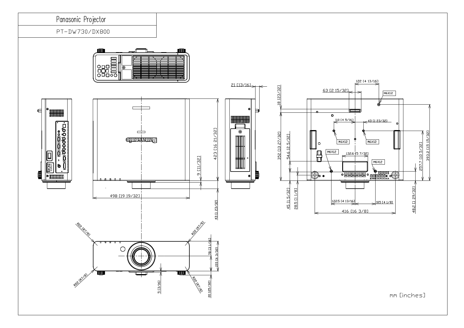 Panasonic PT-DW730, DX800 User Manual