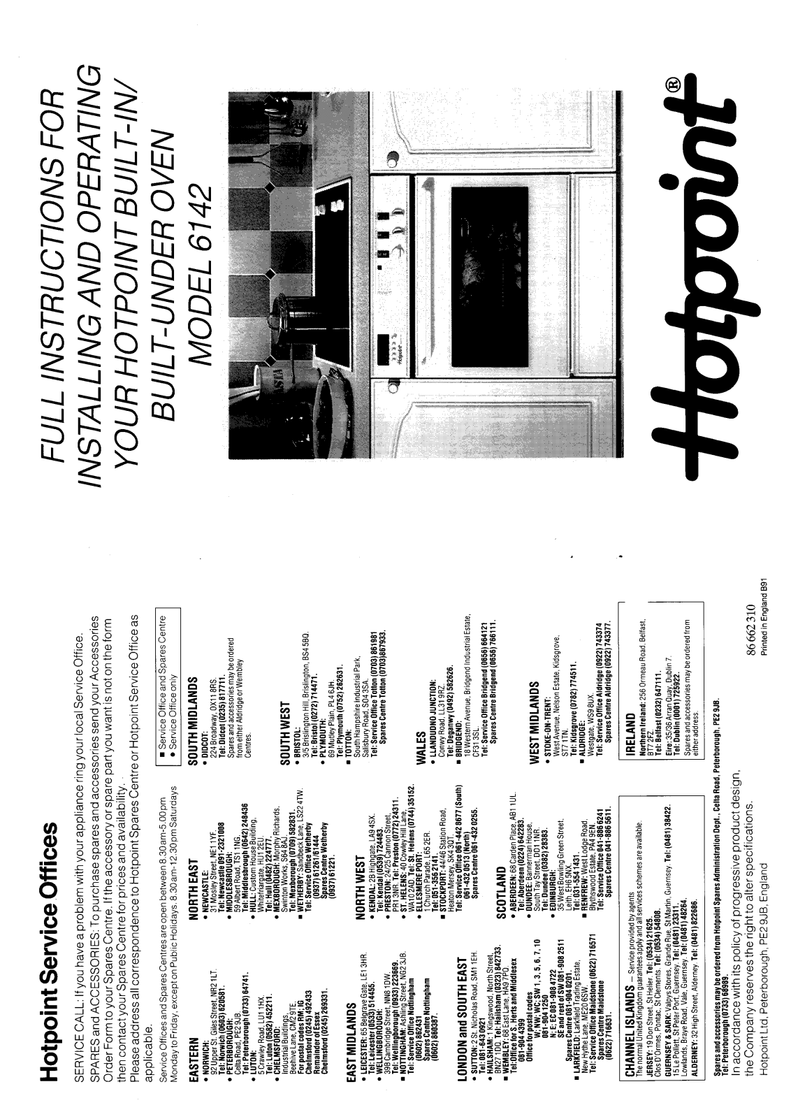 Hotpoint 6142 User Manual