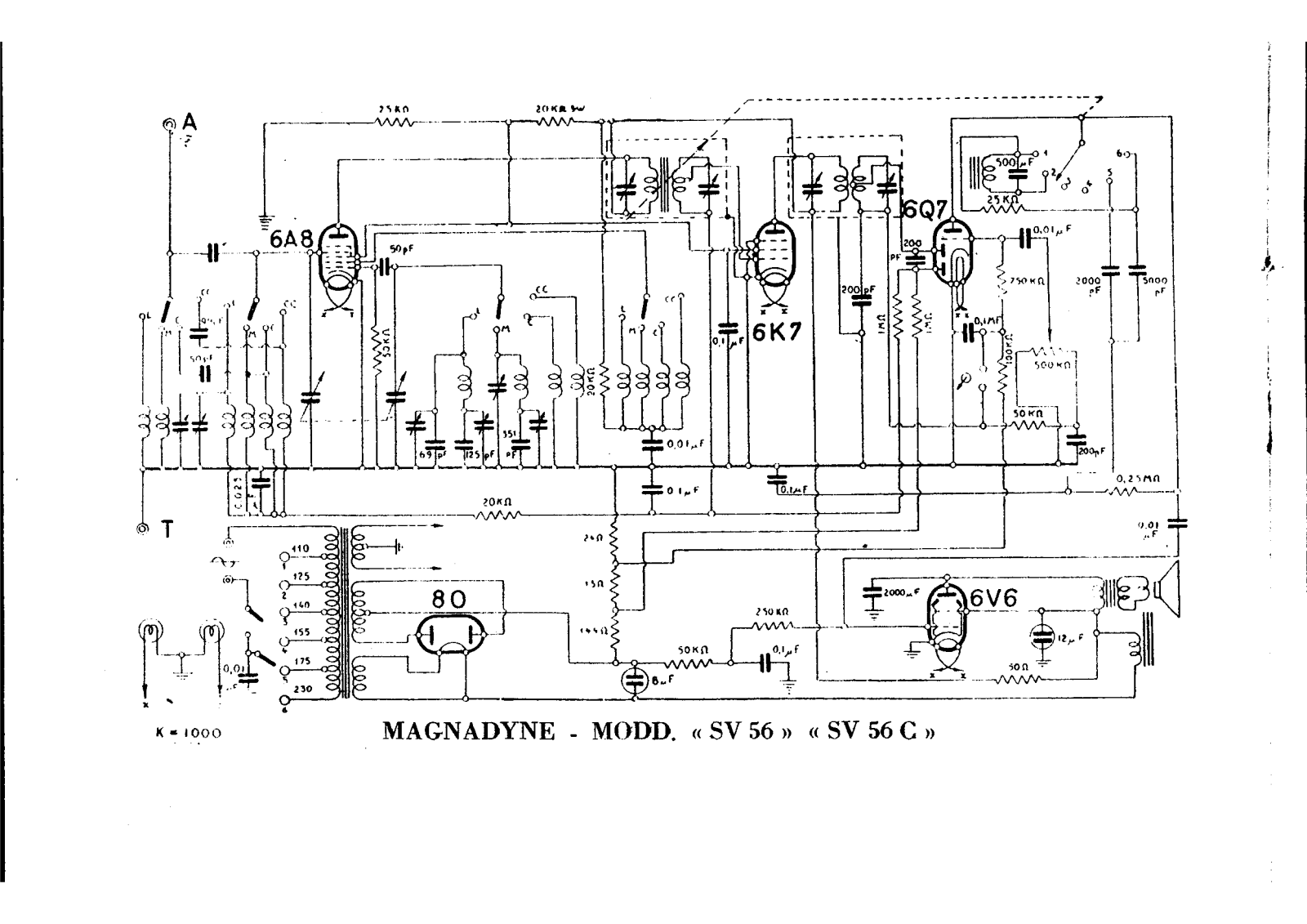 Magnadyne sv56, sv156 schematic - ManualMachine.com