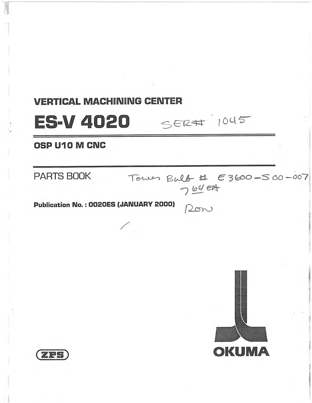 okuma OSP U10M User Manual