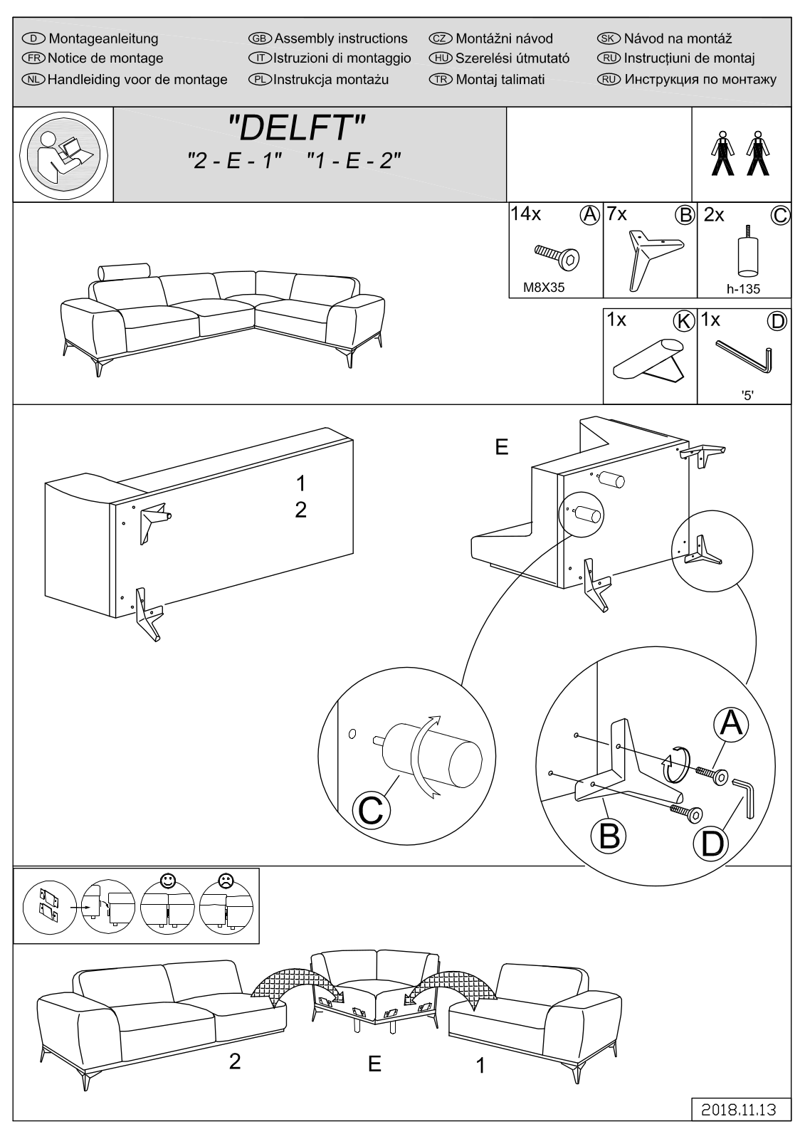 Guido Maria Kretschmer Delft Assembly instructions