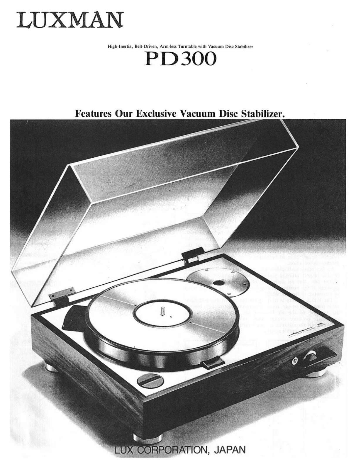 Luxman PD-300 Brochure