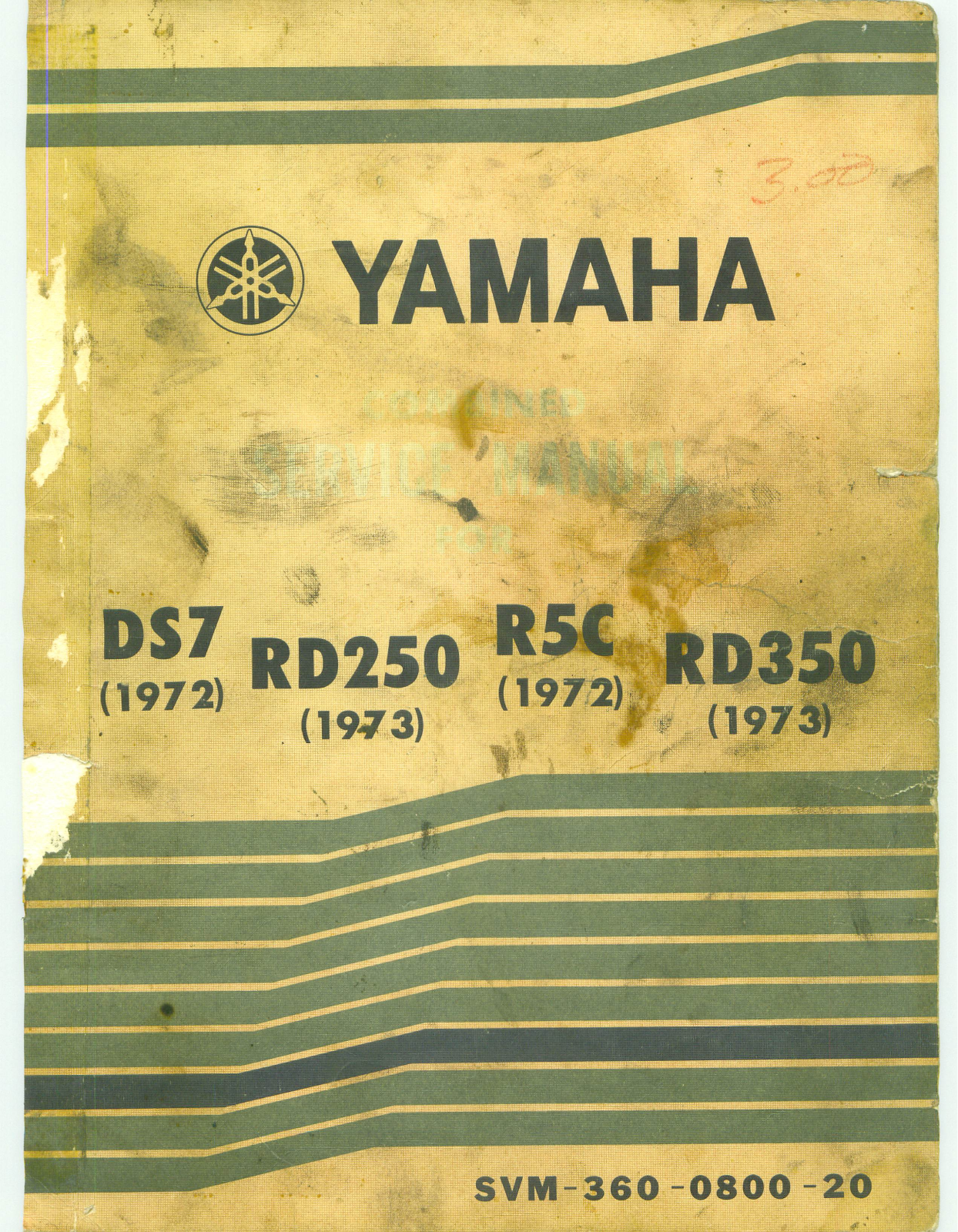 Yamaha DS7, DS72, RD250, RD73, R5C Service Manual