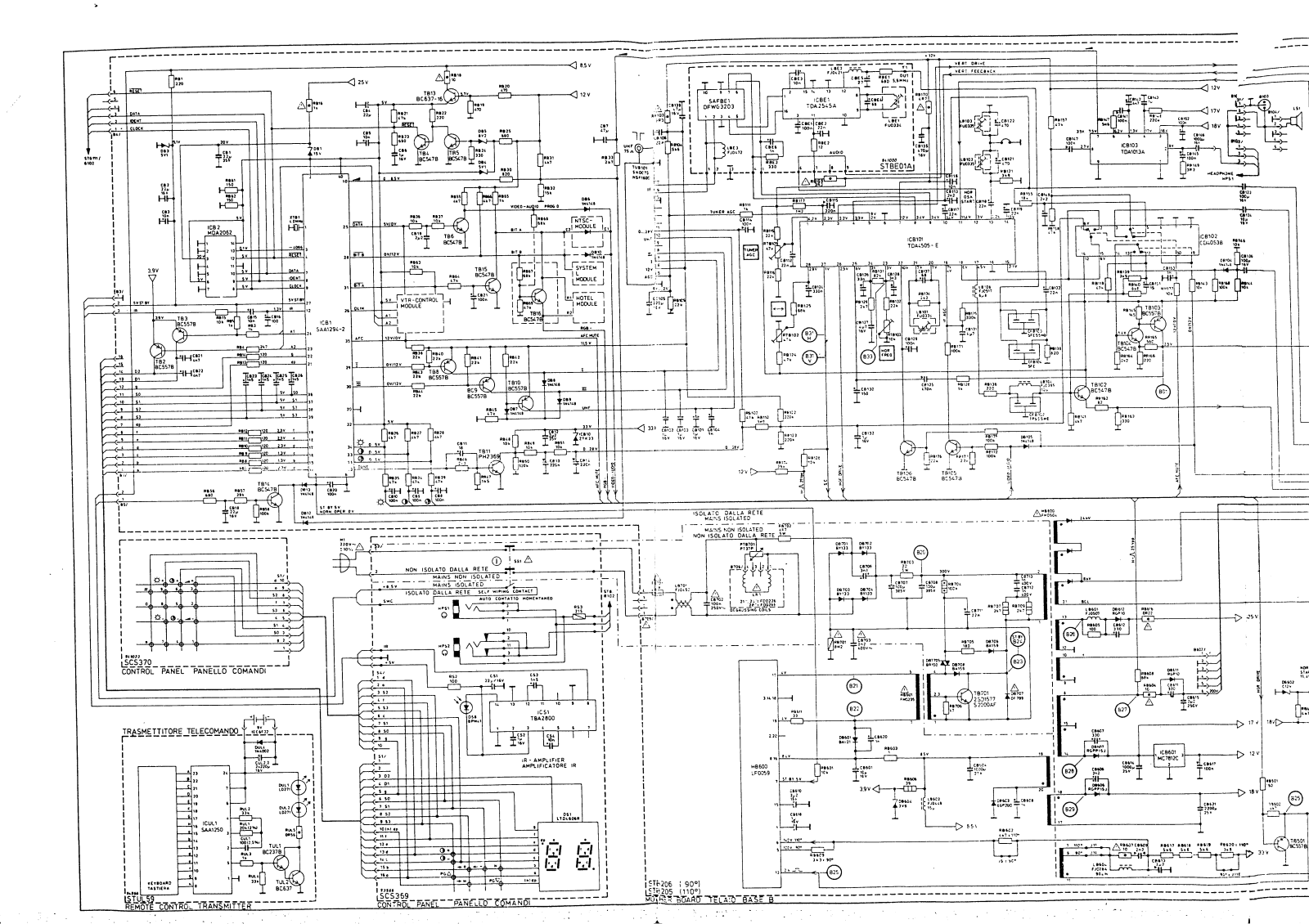 salora l40 Schematics