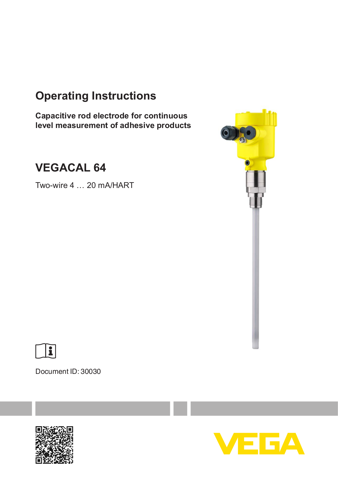 VEGA VEGACAL 64 Operating Instructions