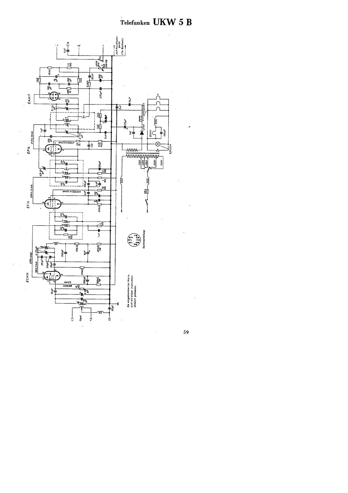 Telefunken UKW-5B Schematic