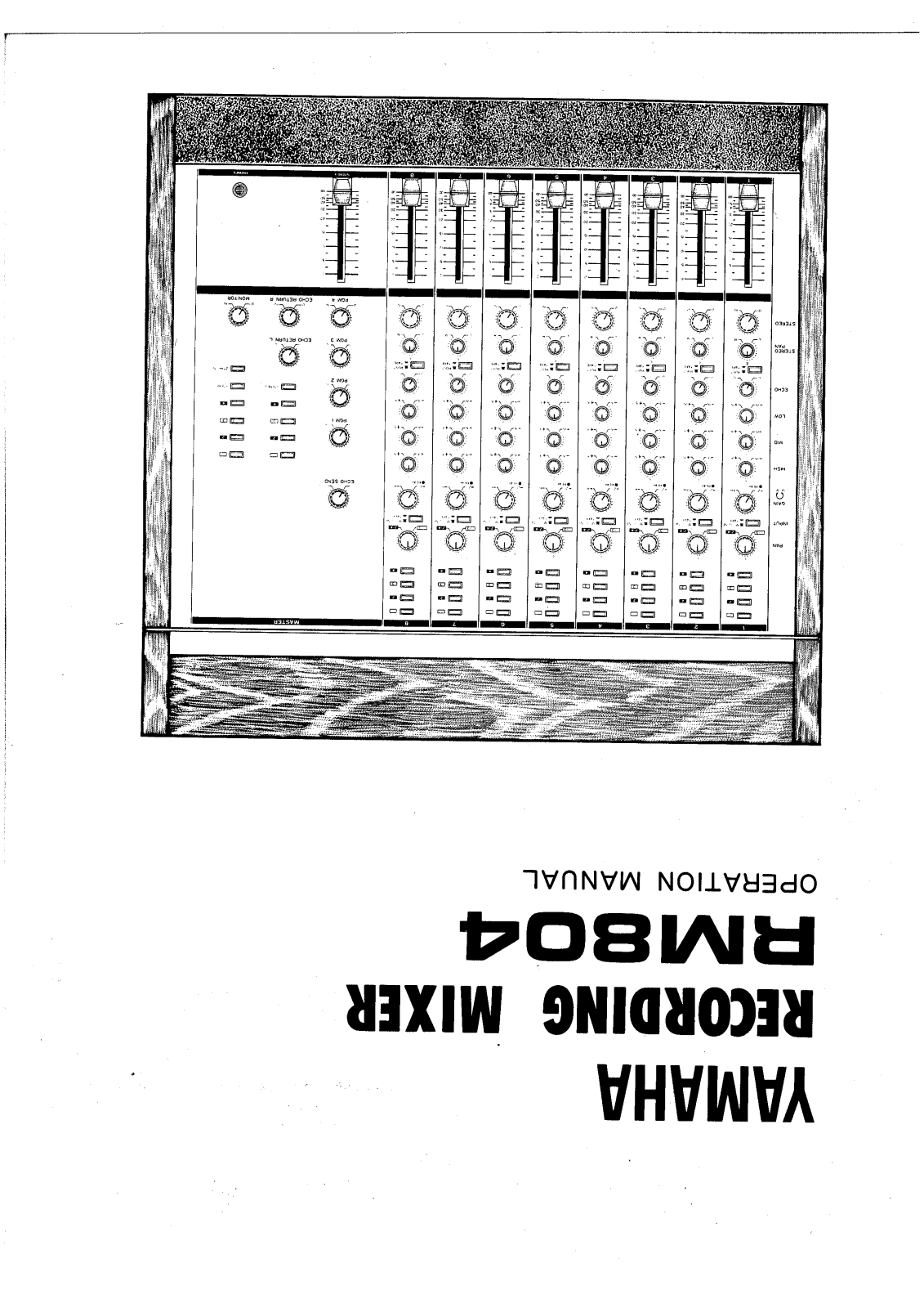 Yamaha Audio RM804 User Manual