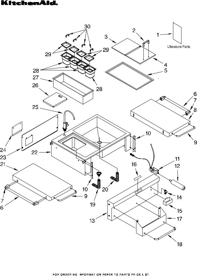 KitchenAid KFFU271TSS00 Parts List