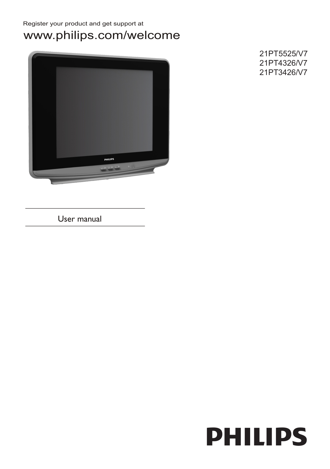 Philips 21PT4326/V7 user manual
