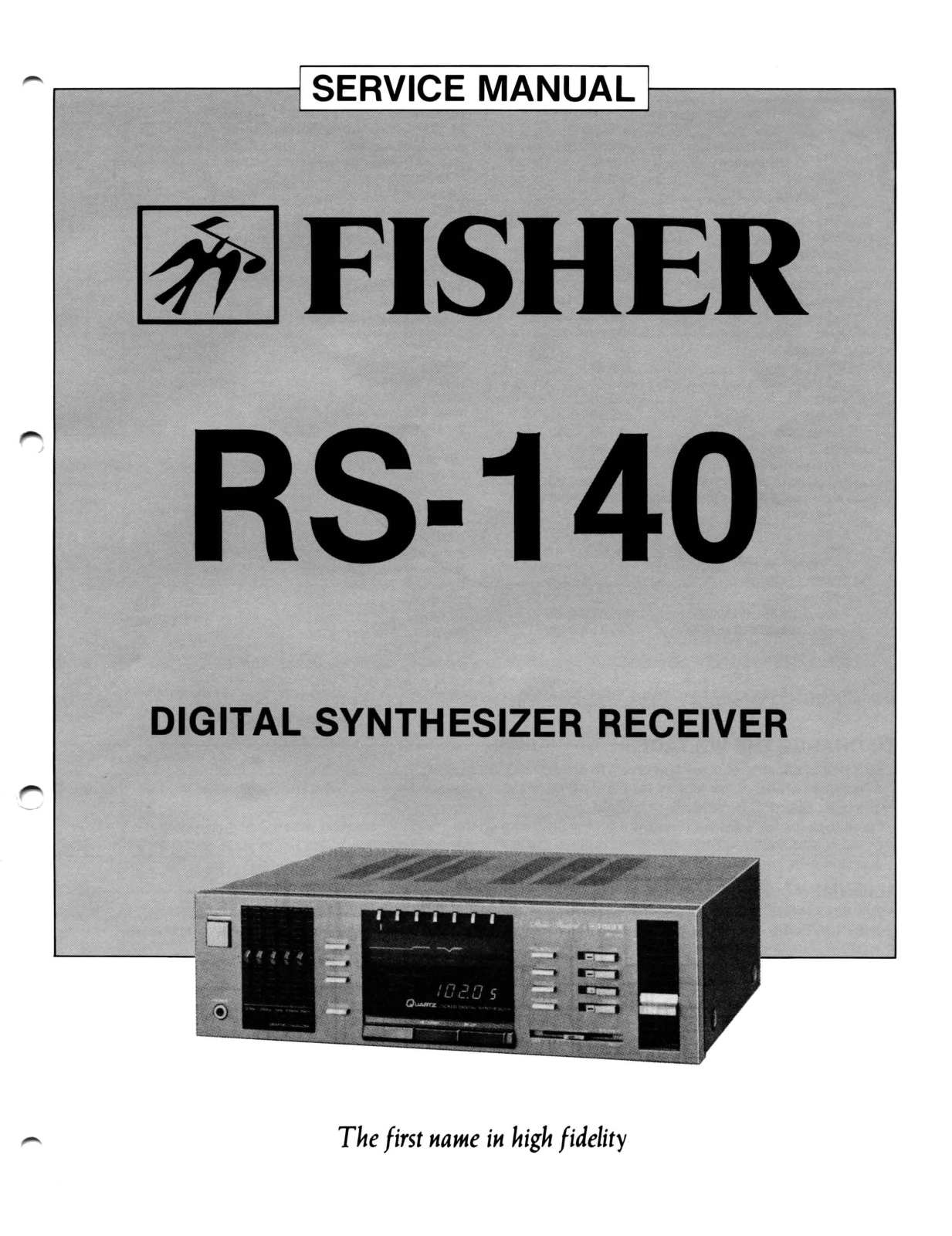 Fisher RS-140 Service Manual