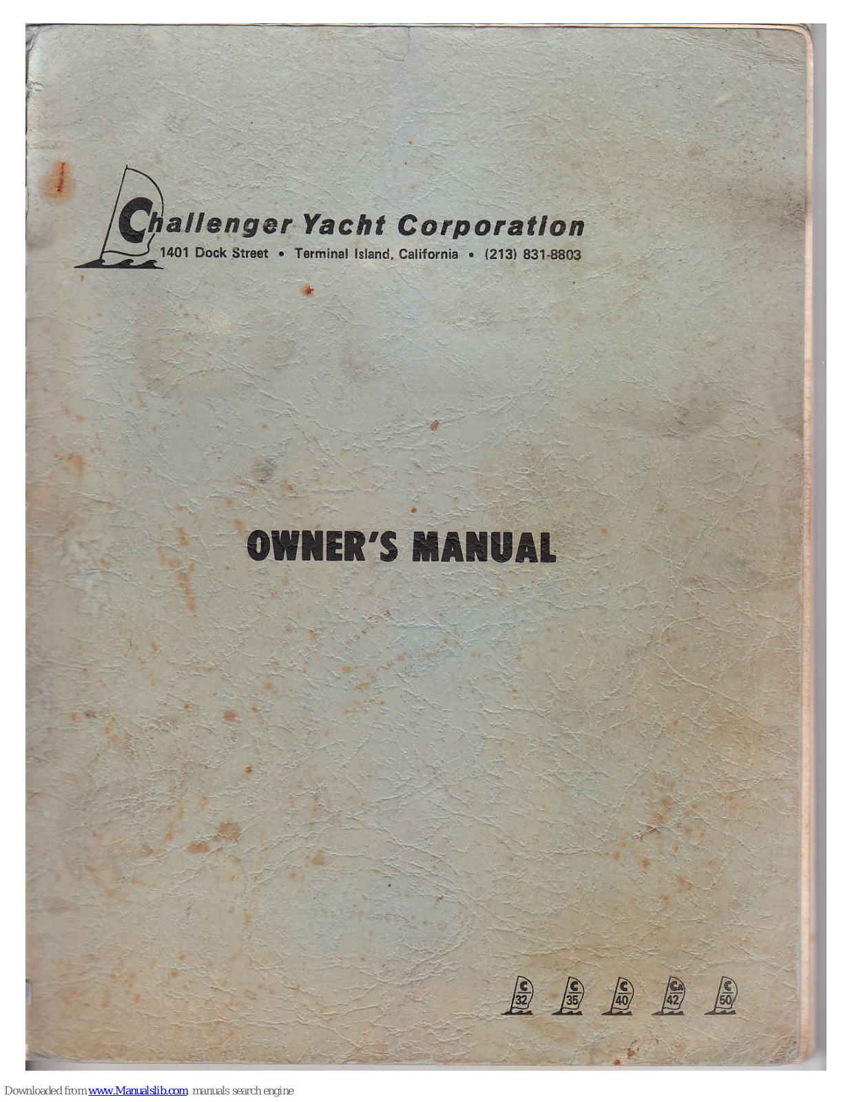 Challenger C-32, C-35, C-50, C-40, C-42 Owner's Manual