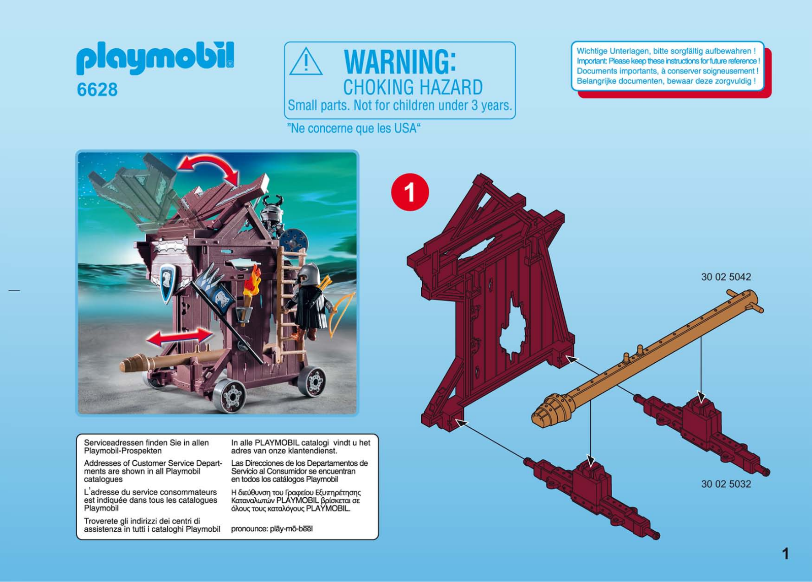 playmobil 6628 Service Manual