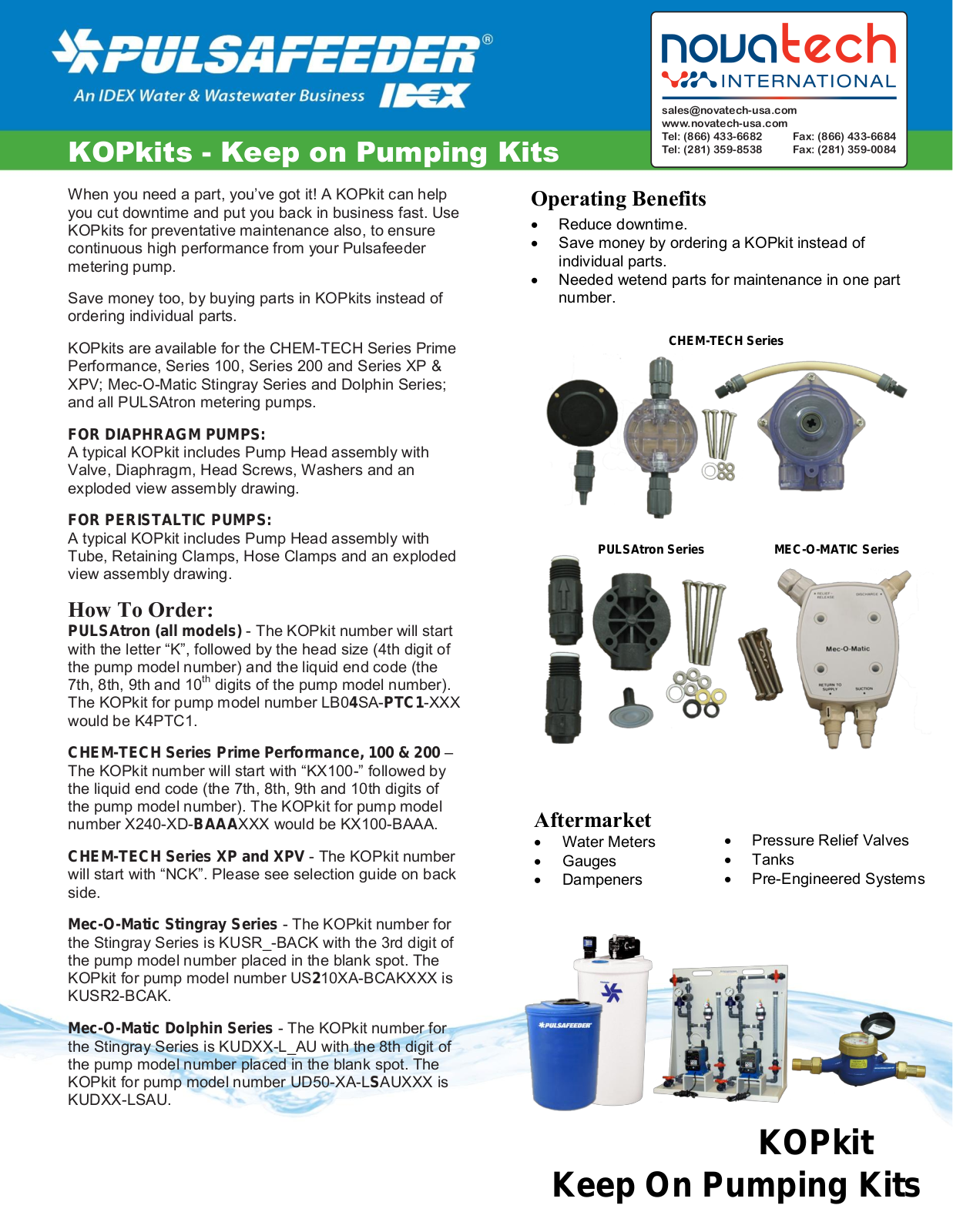 Nova-Tech Chem-Tech Series KOPkit User Manual