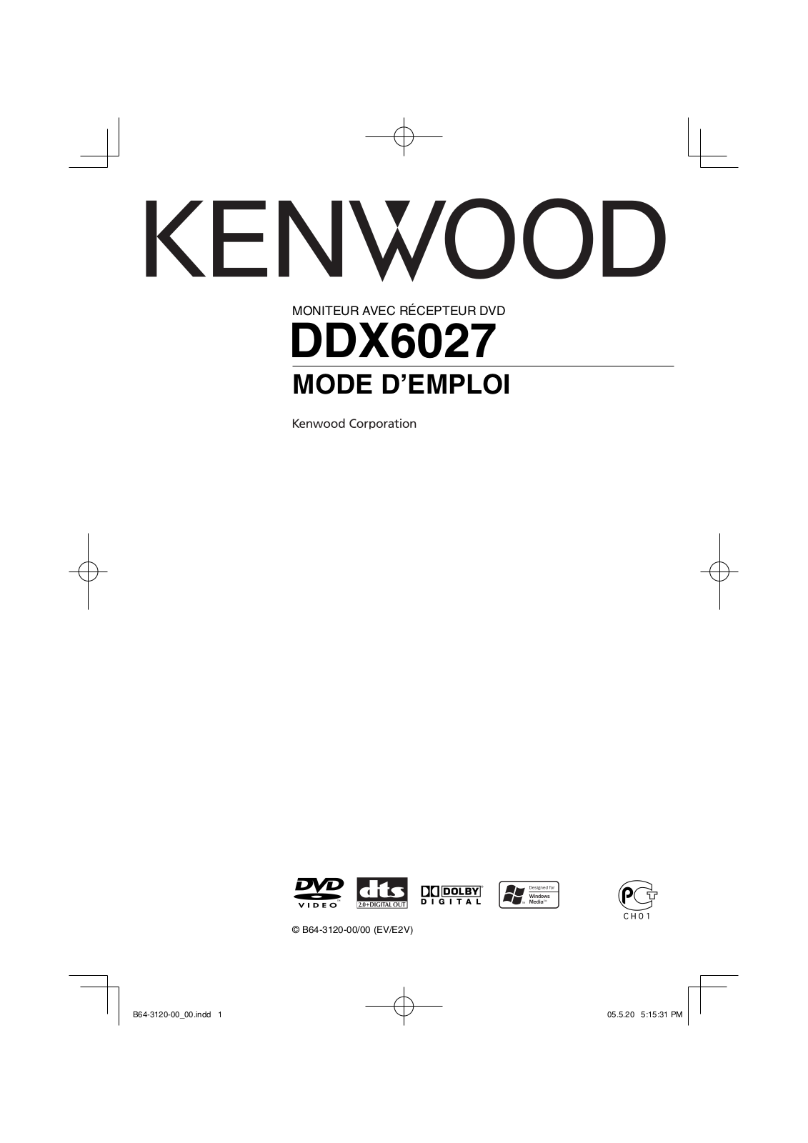 Kenwood DDX6027 User Manual