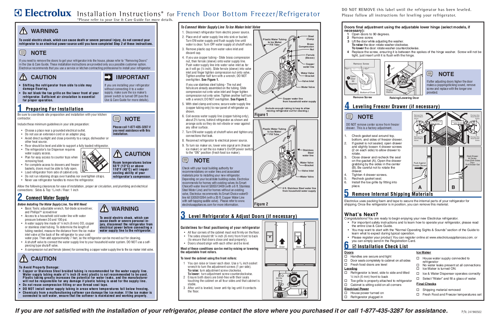 Electrolux EI23BC35KW User Manual