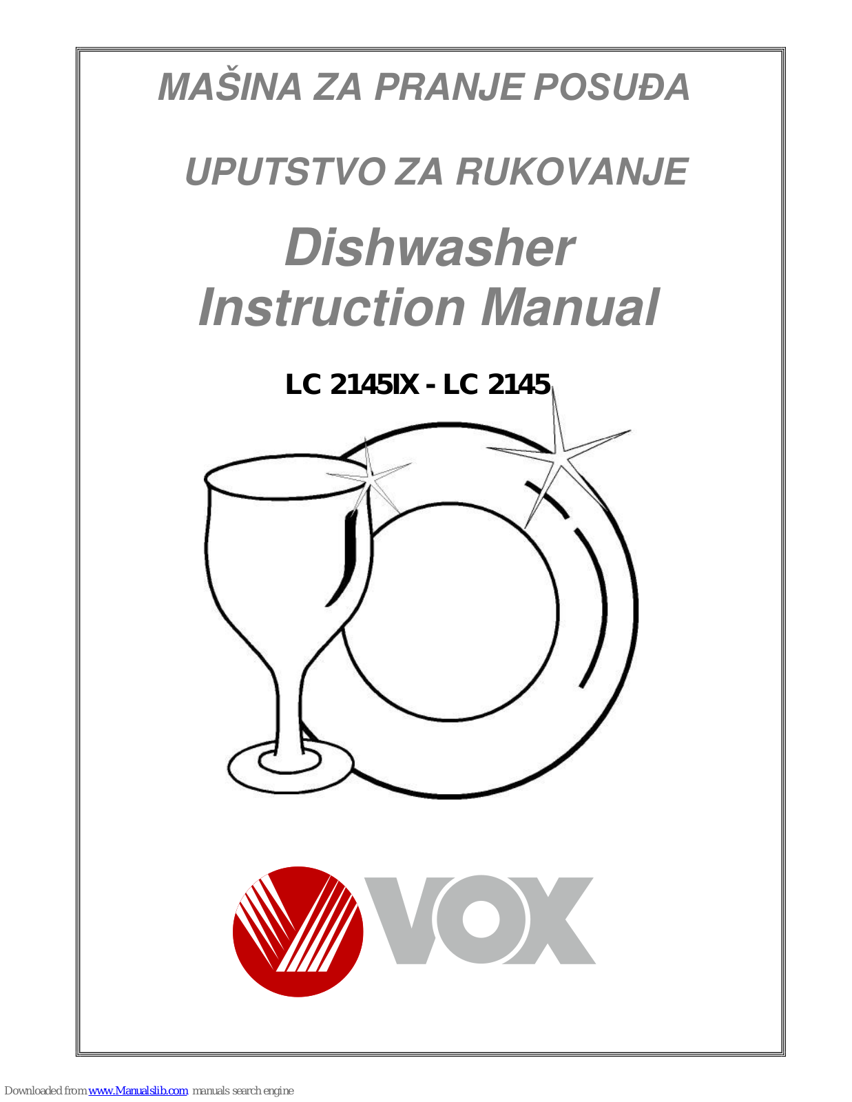 Vox LC 2145IX, LC 2145 Instruction Manual