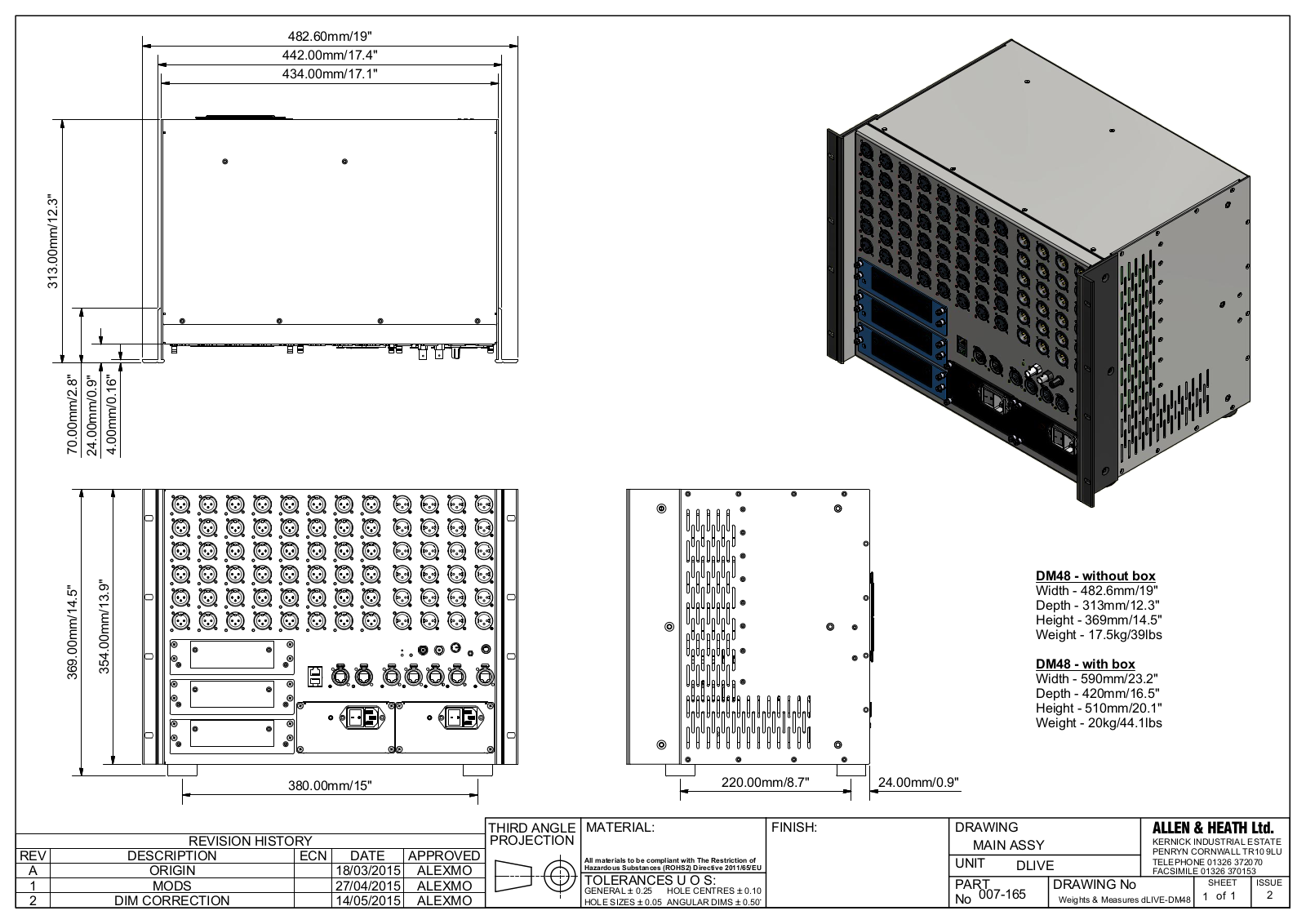 Allen & heath DM48 User Manual