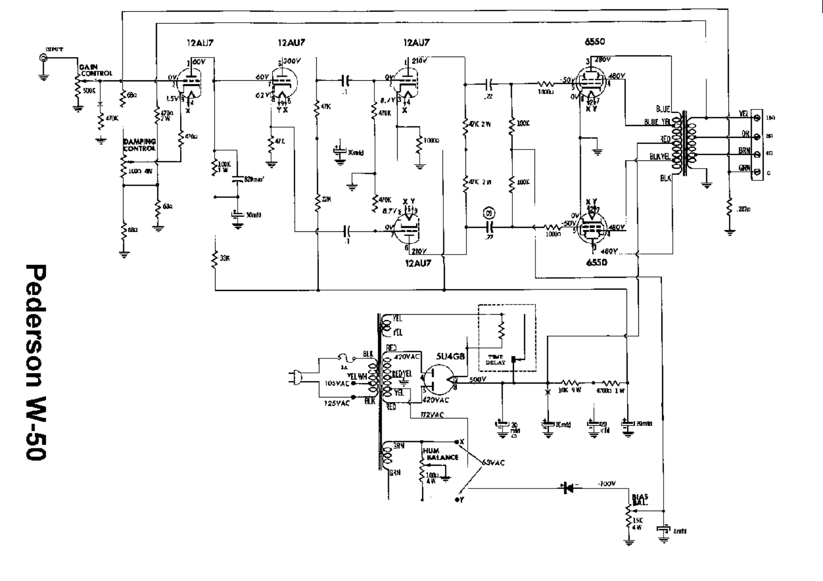 Pederson w50 schematic