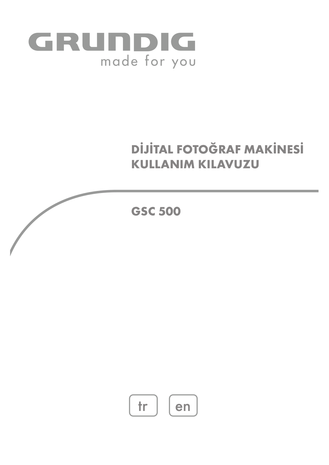 Grundig GSC500 User manual