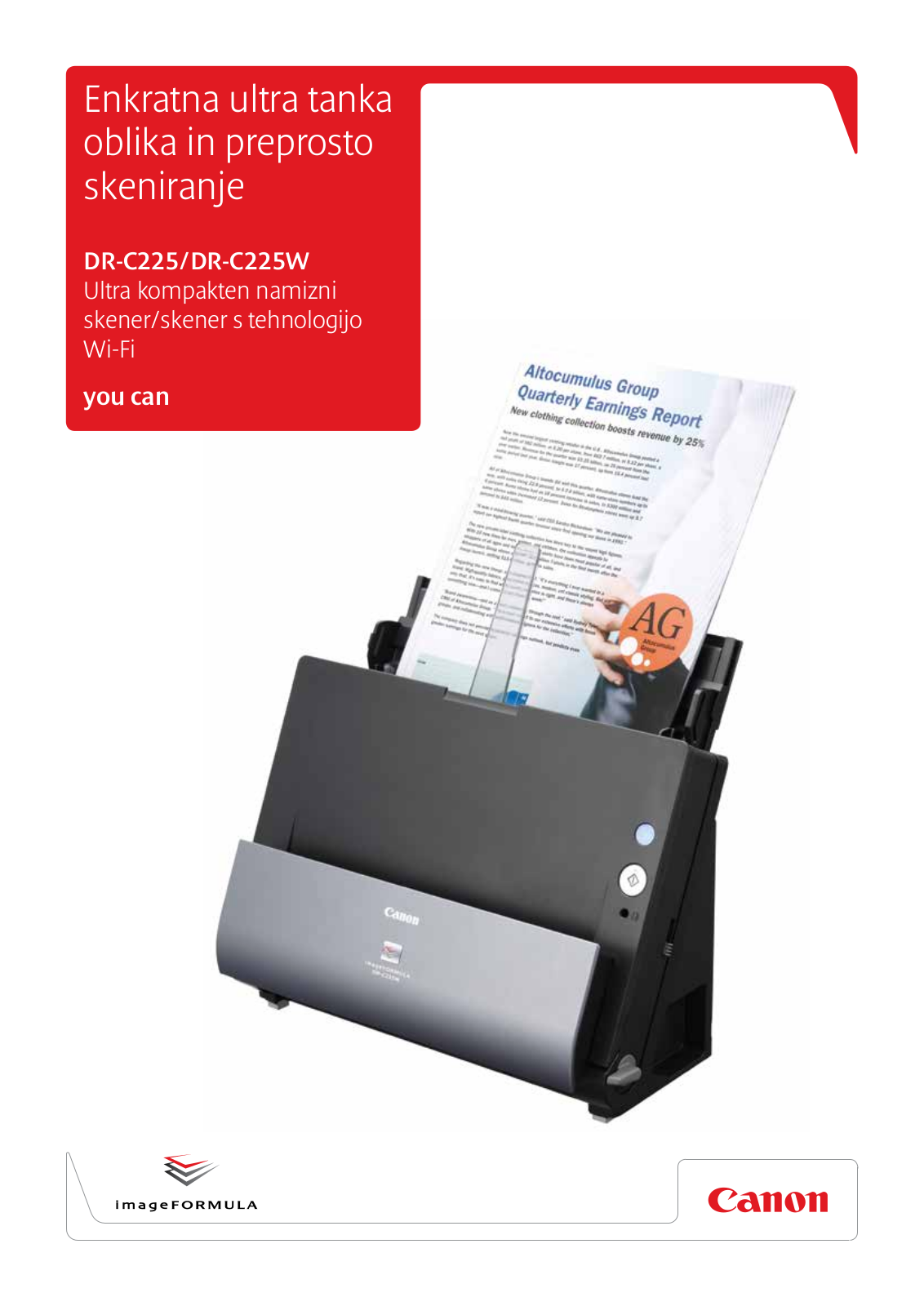 Canon DR-C225, DR-C225W BROCHURE