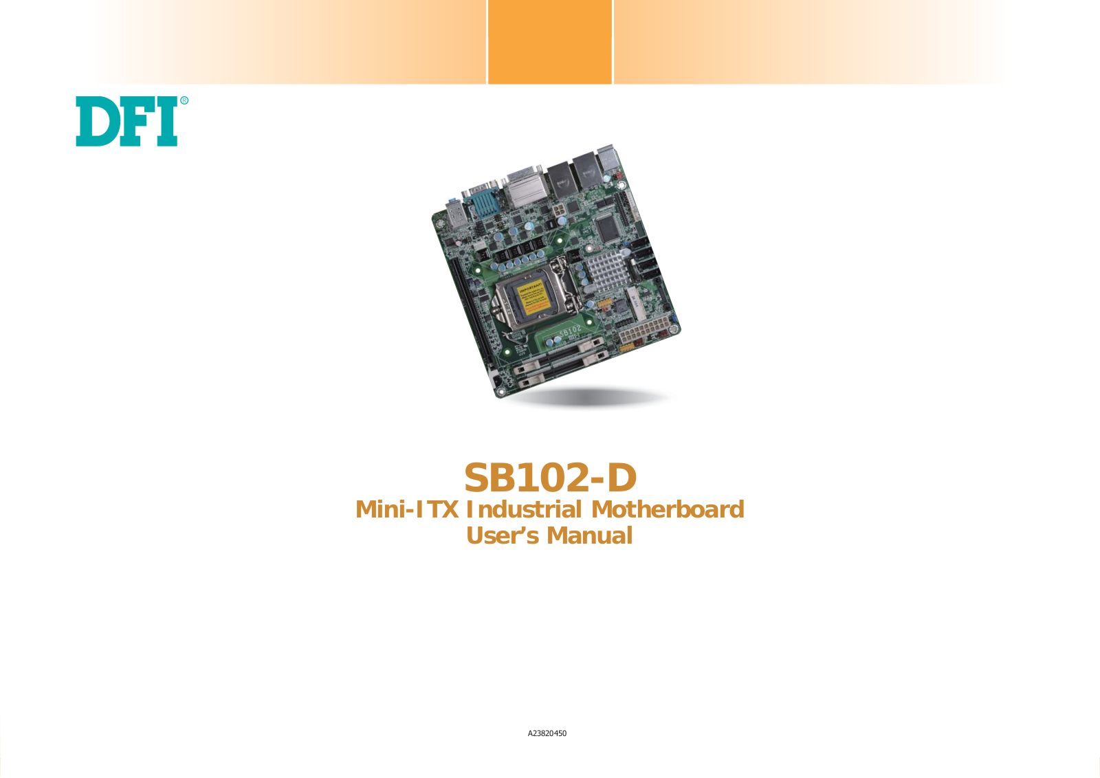 DFI SB102-D User Manual