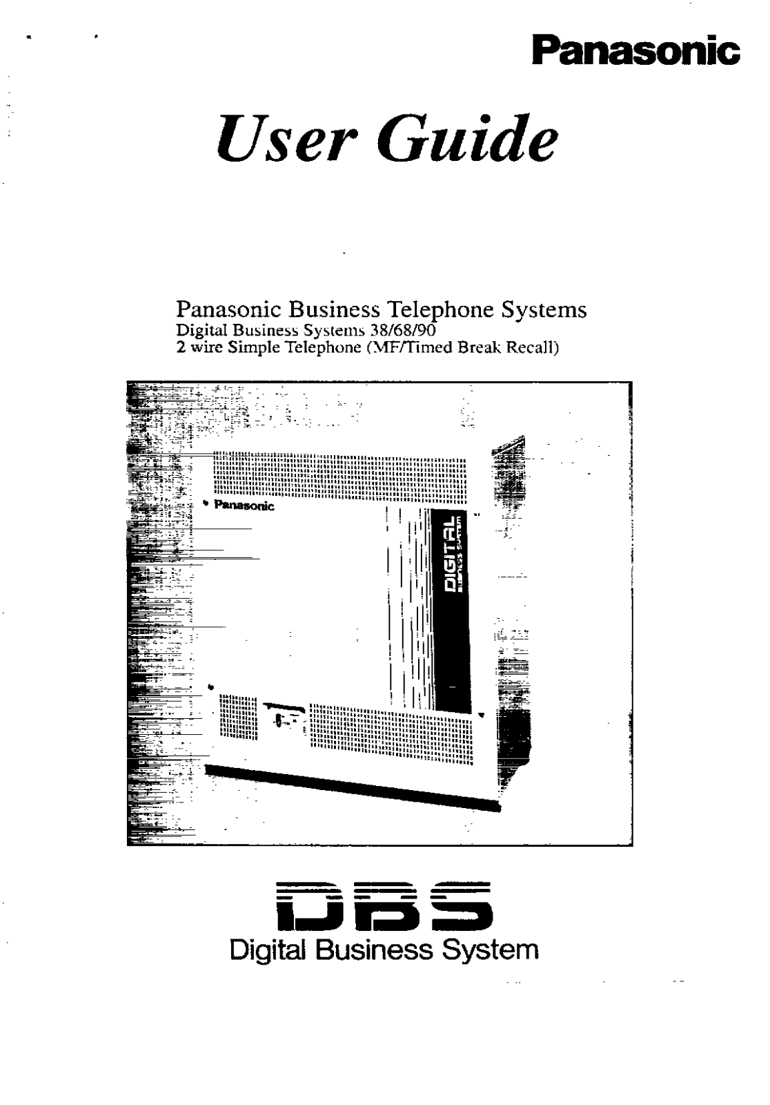 Panasonic DBS User Manual