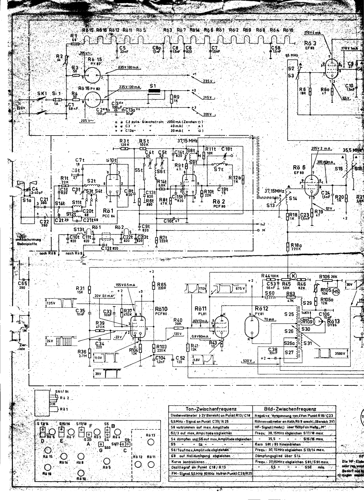 PHILIPS 17td123u-s Diagram